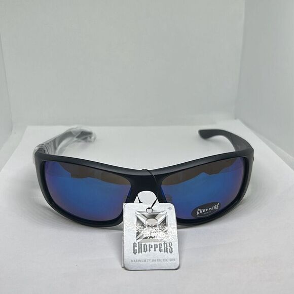 Choppers Biker Mirrored Mens Sunglasses - Picture 3 of 3